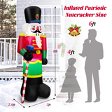 Tangkula 8FT Inflatable Nutcracker Soldier for Christmas