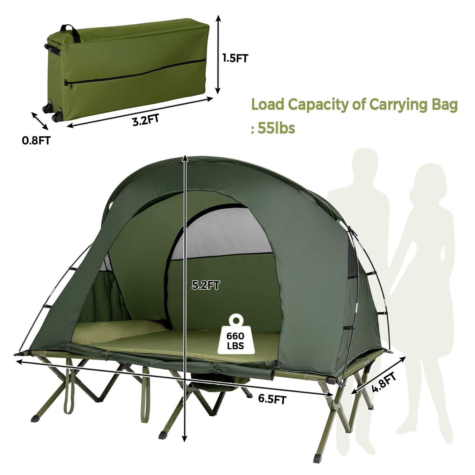 4-in-1 Folding Tent - Tangkula