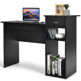 Compact Computer Desk, Perfect Small Desk for Samll Space, Modern Simple Wooden Study Desk Writing Desk