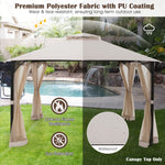10x12 Ft Gazebo Replacement Canopy Top - Tangkula