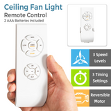 Tangkula Caged Ceiling Fan with Light