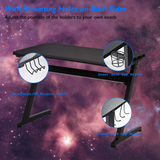 Tangkula Gaming Desk, Z Shaped Ergonomic Gaming Computer Desk