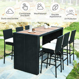 7 PCS Outdoor Dining Set - Tangkula