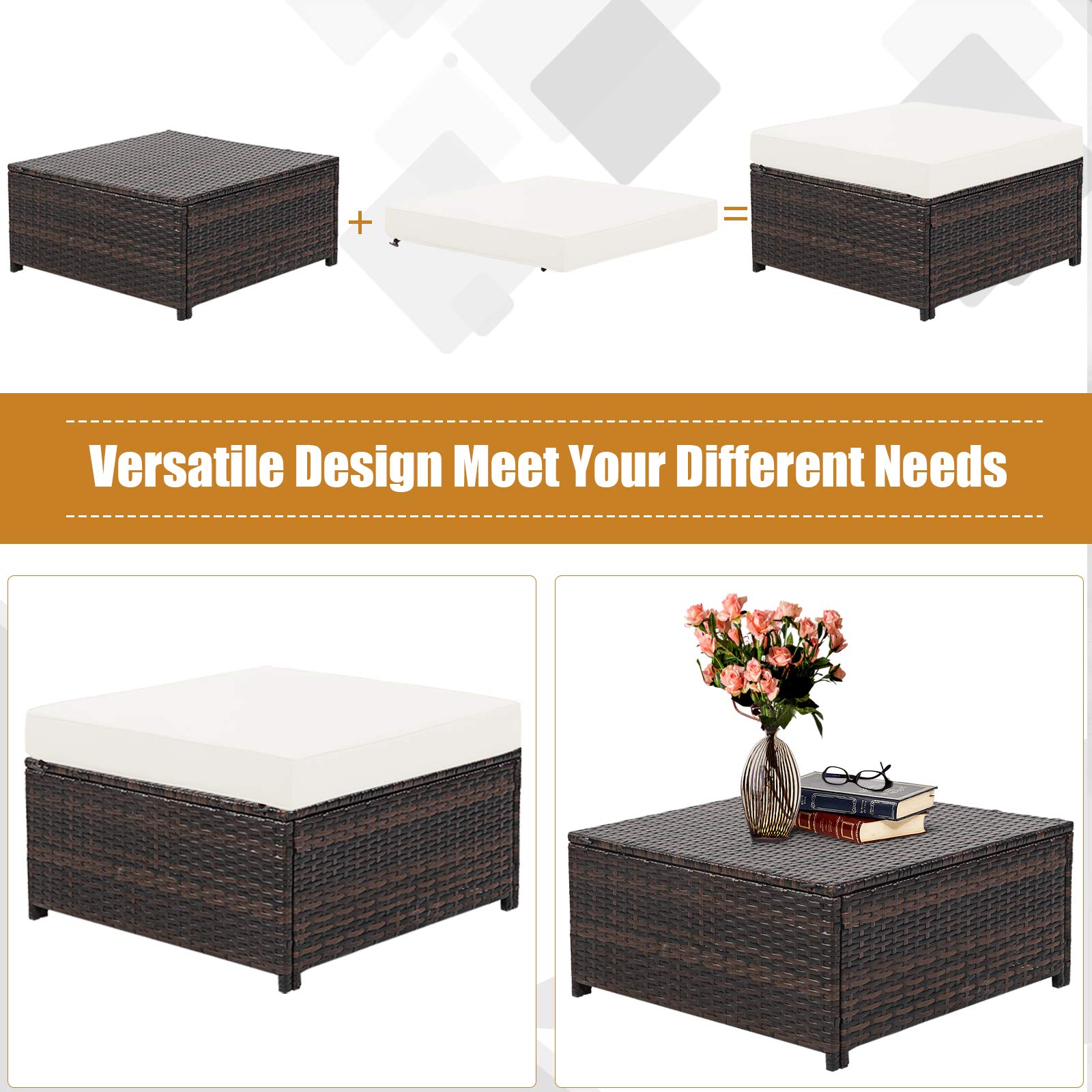 5 Pieces Patio Furniture Set - Tangkula