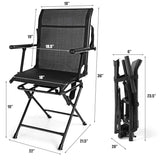 Tangkula 360-degree Swivel Hunting Chair, Multi-Position Folding Stealth Spin Chair