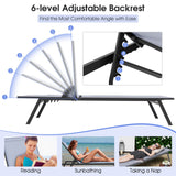 Tangkula Outdoor Adjustable Chaise Lounge Chair