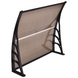 Tangkula 40"x40" Window Awning, Modern Polycarbonate Front Door Canopy