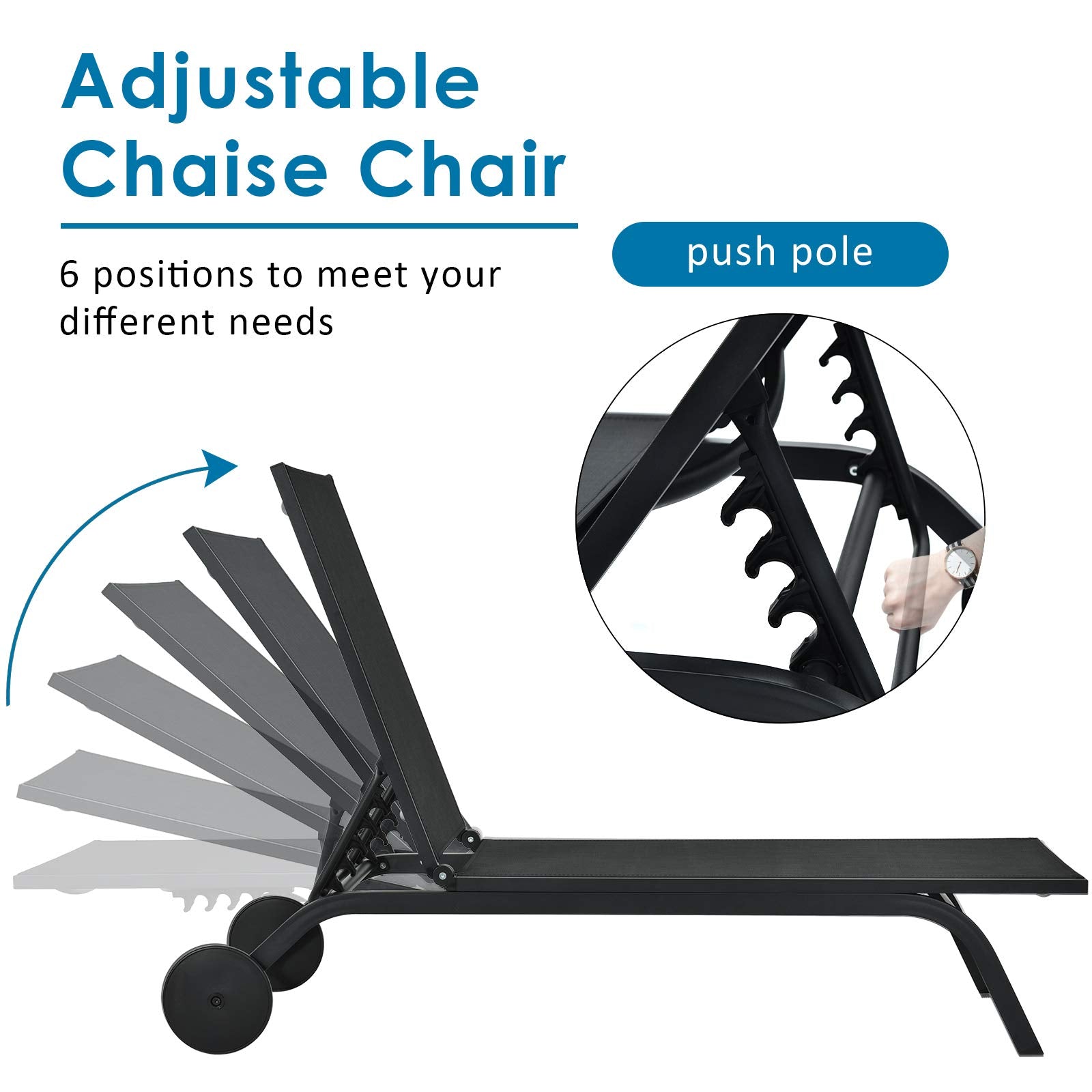 Outdoor Aluminum Chaise Lounge