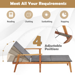 4-Position Adjustable Recliner with Fully Flat Position