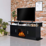 Fireplace TV Stand, Living Room Media Console Table
