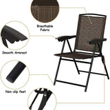 Tangkula 5PCS Bistro Patio Furniture Set