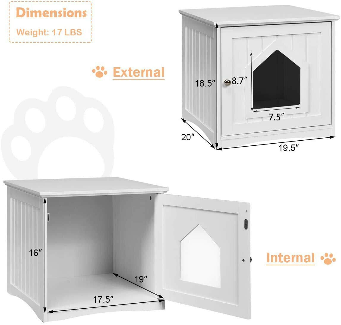 Cat Litter Box Furniture Hidden