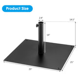 Tangkula 40LBS Umbrella Base Stand, 25 Inches Heavy Duty Outdoor Market Umbrella Base