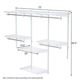  4 to 6 FT Custom Closet System - Tangkula