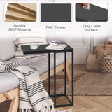 Sofa Side Table, C Shaped End Table for Sofa Couch and Bed