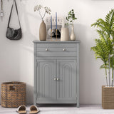 Tangkula Bathroom Storage Cabinet, Free Standing Bathroom Cabinet with Large Drawer