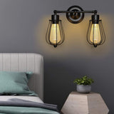 Tangkula Wall Sconce Wall Light Fixture Black Matal Industrial Vintage Rustic Retro Style