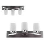 Bathroom Vanity Lamp Brushed Nickel Wall Mounted Vanity Lighting Fixture - Tangkula