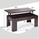 Tangkula Lift Top Coffee Table, w/Hidden Storage Compartment, Cocktail Table