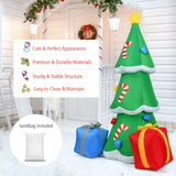 Tangkula  Inflatable Christmas Tree, LED Lights, Built-in Sandbags & Stakes, Indoor Outdoor Holiday Decor