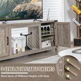 Tangkula Farmhouse TV Stand for TVs up to 70 Inch