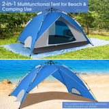 Tangkula 4 Person Pop up Camping Tent