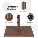 50 LBS Patio Umbrella Stand, Fits for 1.6 - 1.9 Umbrella Pole  (Bronze)