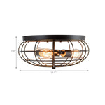  Semi Flush Mount Ceiling Light - Tangkula