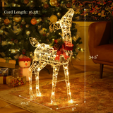 Tangkula Lighted Christmas Reindeer