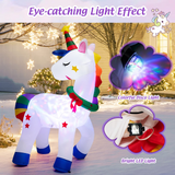 Tangkula 6 FT Christmas Magic Unicorn