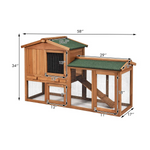 Rabbit Hutch Indoor and Outdoor - Tangkula