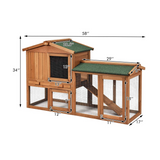 Rabbit Hutch Indoor and Outdoor - Tangkula