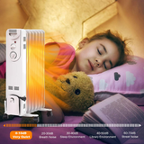 TANGKULA 1500W Oil-Filled Heater, Portable Radiator Heater with Adjustable Thermostat