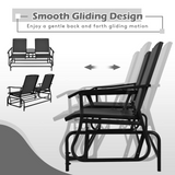 Tangkula 2 Person Swing Glider Chair, Patio Rocking Loveseat