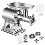 Tangkula Commercial Meat Grinder, 1.5 HP, 1100W, 550LB/h Stainless Steel Electric Sausage Stuffer