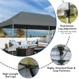 10' x 20' Pop Up Canopy Tent, Easy Set-up Outdoor Tent Commercial Instant Shelter