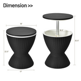 Tangkula Outdoor Cool Bar Table