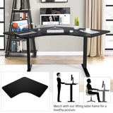 72 x 36 inch Solid 3-Piece Table Top, L-Shaped Desktop for Height Adjustable Frame