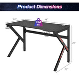 Tangkula 48 Inch Gaming Desk