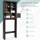 Tangkula Over The Toilet Storage Cabinet, Bathroom Space Saver Organizer