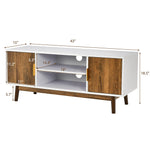 2 Door TV Stand for TVs up to 50 inch Flat Screen - Tangkula