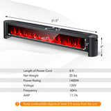 Tangkula 1400W Baseboard Heater, Electric Baseboard Heater with Remote, IPX4 Waterproof Convection Heater for Indoor Use