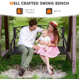 Tangkula 2 Person Hanging Porch Swing, Patio Swing Bench with Chains