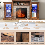 Tangkula Electric Fireplace TV Stand