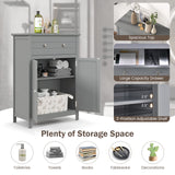 Tangkula Bathroom Storage Cabinet, Free Standing Bathroom Cabinet with Large Drawer