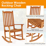 Tangkula Patio Rocking Chair,w/Heavy-Duty 350 LBS Weight Capacity