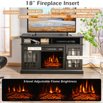 Electric Fireplace TV Stand for TVs Up to 50 Inch - Tangkula