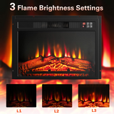 23 inch Electric Fireplace Insert - Tangkula