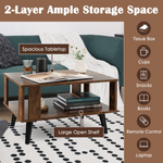 Small Coffee Table for Small Space - Tangkula