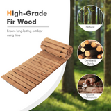 Tangkula 8 ft Roll-Out Garden Fir Wood Pathway